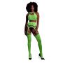 Komplet bielizny Ouch neonowy zielony UV XS/XL - 2