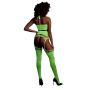 Komplet bielizny Ouch neonowy zielony UV XS/XL - 3