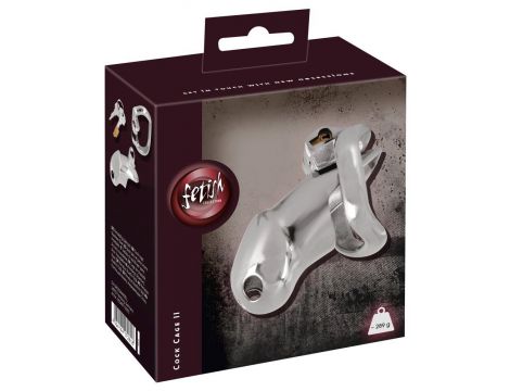 Klatka na penisa stalowa Fetish Collection z zamkiem 8 cm
