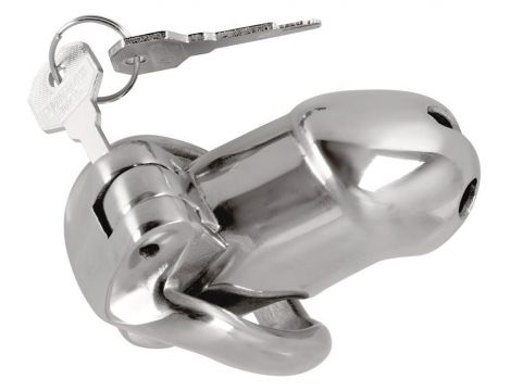 Klatka na penisa stalowa Fetish Collection z zamkiem 8 cm - 2