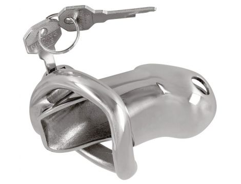 Klatka na penisa stalowa Fetish Collection z zamkiem 8 cm - 3