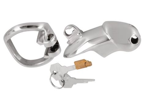 Klatka na penisa stalowa Fetish Collection z zamkiem 8 cm - 7