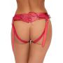Uprząż strap-on Bad Kitty czerwona S-L - 4
