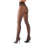 Rajstopy z otwartym kroczem Cottelli LEGWEAR czarne 20 DEN - 5