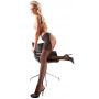 Rajstopy z otwartym krokiem Cottelli LEGWEAR S/M - 4