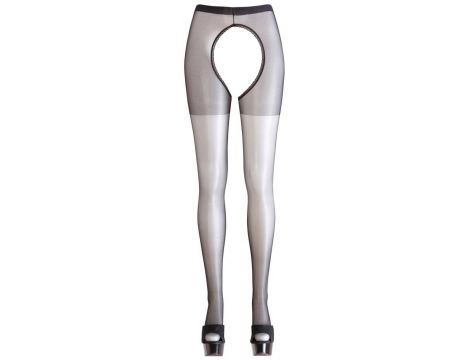 Rajstopy Cottelli LEGWEAR z otwartym krokiem L/XL - 7