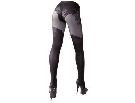 Rajstopy z otwartym kroczem Cottelli LEGWEAR czarne - 5