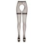 Rajstopy siatkowe Cottelli LEGWEAR z koronkowymi paskami M/L - 6