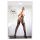 Rajstopy siatkowe Cottelli LEGWEAR z koronkowymi paskami M/L