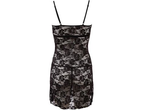 Koszulka nocna koronkowa Cottelli Lingerie czarna M - 8