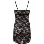 Koszulka nocna koronkowa Cottelli Lingerie czarna M - 9