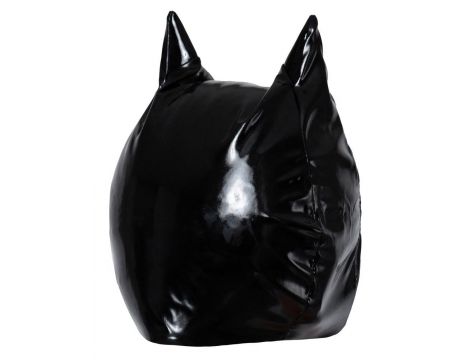 Półmaska winylowa kota Black Level czarna S L - 7