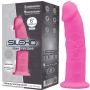Realistyczne dildo silikonowe Silexd różowe świecące 15 cm - 2