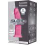 Realistyczne dildo silikonowe Silexd różowe świecące 15 cm - 4