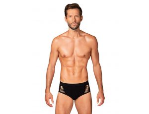 Slipy Obsessive M101 czarne z wycięciami na biodrach S/M/L