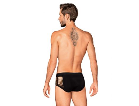 Slipy Obsessive M101 czarne z wycięciami na biodrach S/M/L - 2
