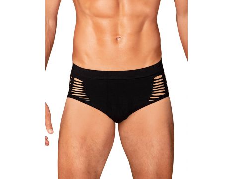 Slipy Obsessive M101 czarne z wycięciami na biodrach S/M/L - 3