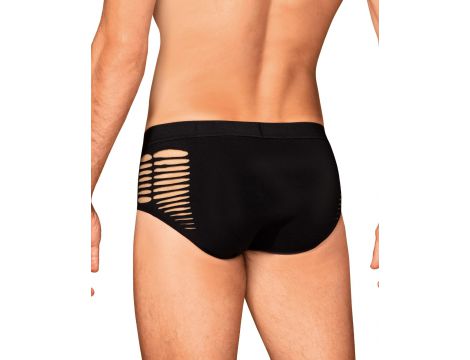 Slipy Obsessive M101 czarne z wycięciami na biodrach S/M/L - 4