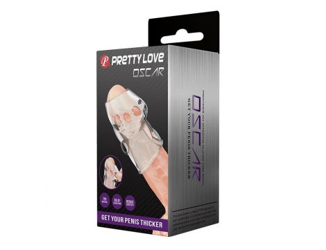 Nakładka na penisa pogrubiająca Pretty Love Oscar TPR - 11