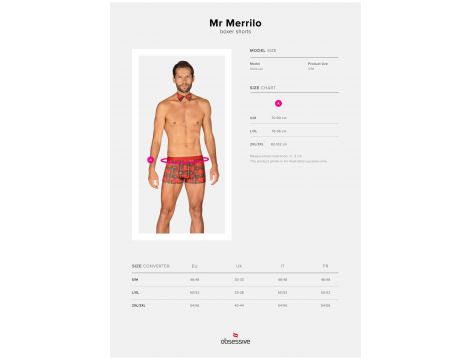 Mr Merrilo bokserki męskie ze świąteczną muchą Obsessive S/M - 7