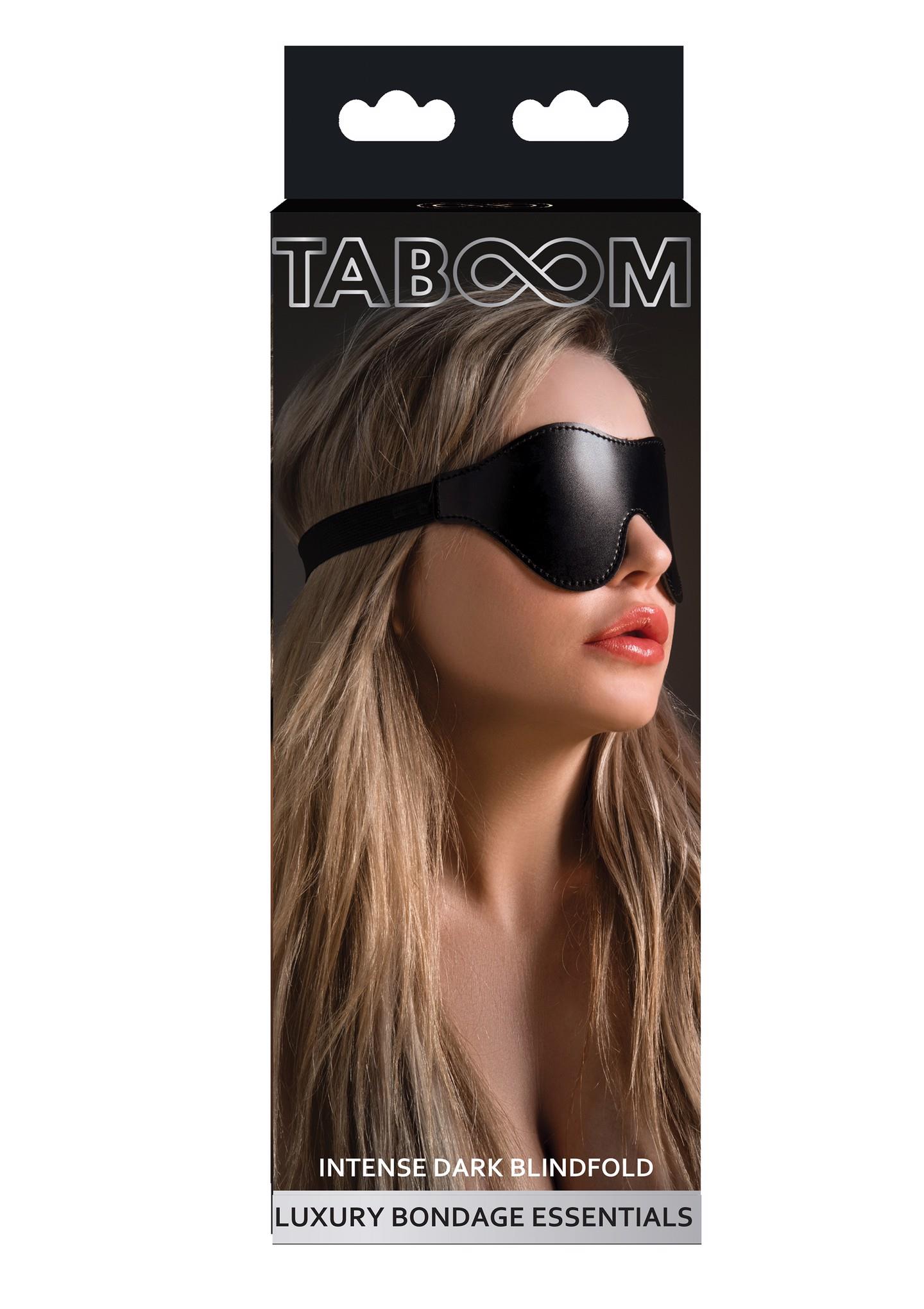 intense dark blindfold black