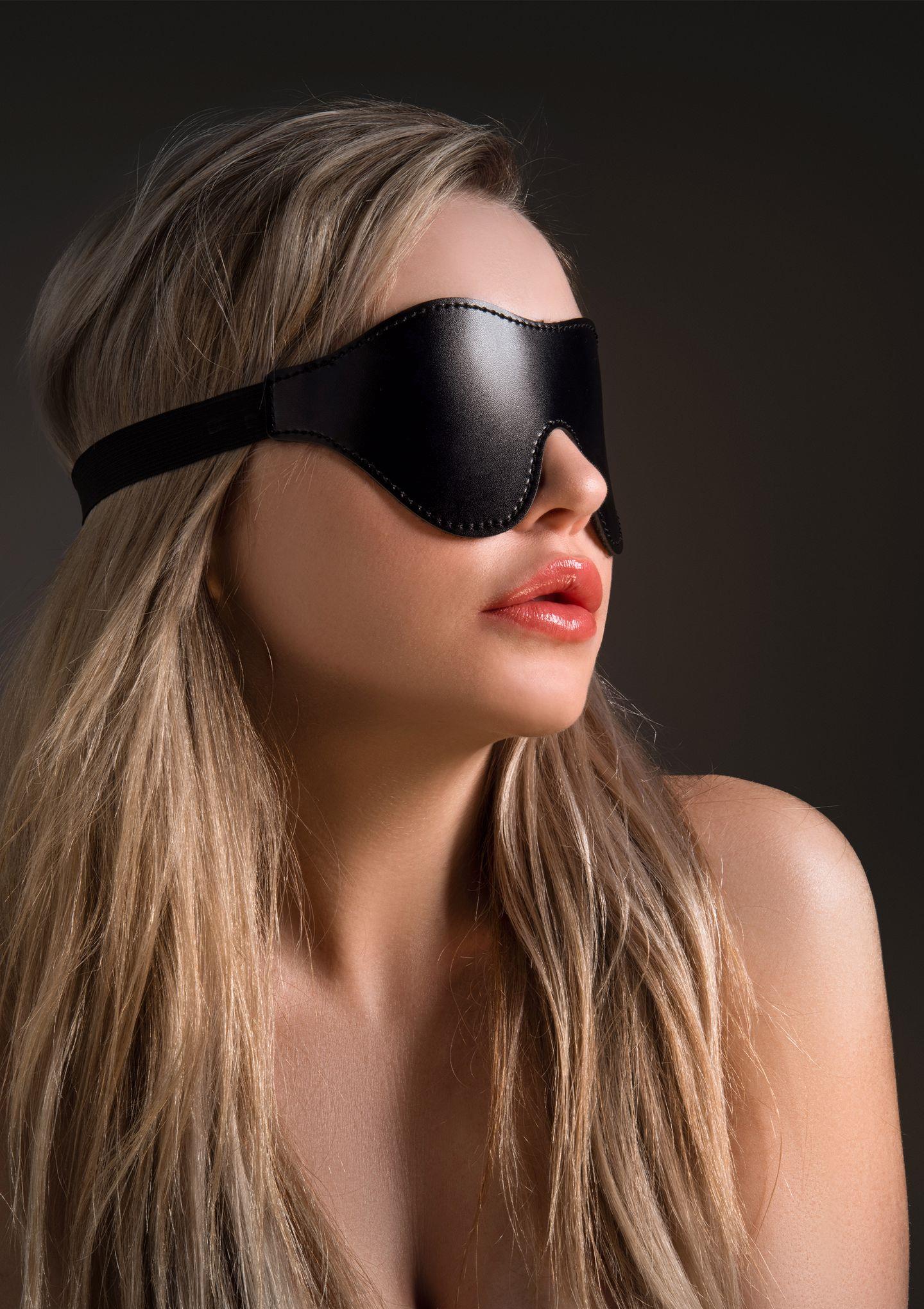 intense dark blindfold black