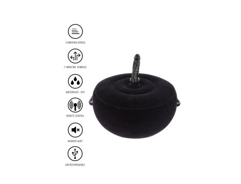 Inflatable Fuck Seat w. Remote Black - 6