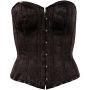 Gorset brokatowy Cottelli Party czarny XXL - 6
