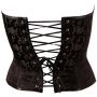 Gorset brokatowy Cottelli Party czarny XXL - 7