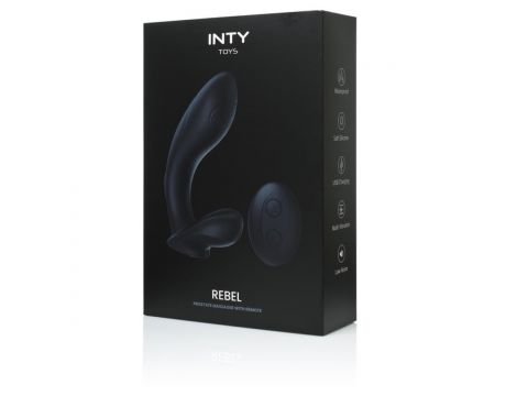 Masażer prostaty Rebel INTY Toys silikonowy z pilotem USB 10 trybów - 2