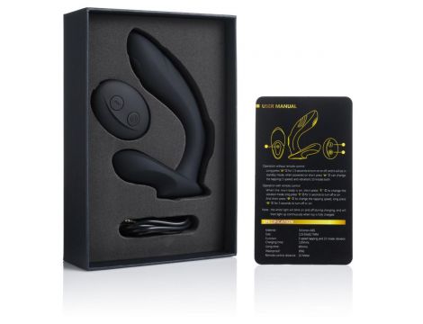 Masażer prostaty Rebel INTY Toys silikonowy z pilotem USB 10 trybów - 3