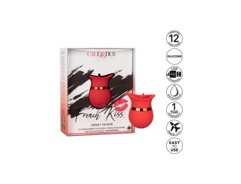 Stymulator łechtaczki French Kiss Sweet Talker czerwony - 4