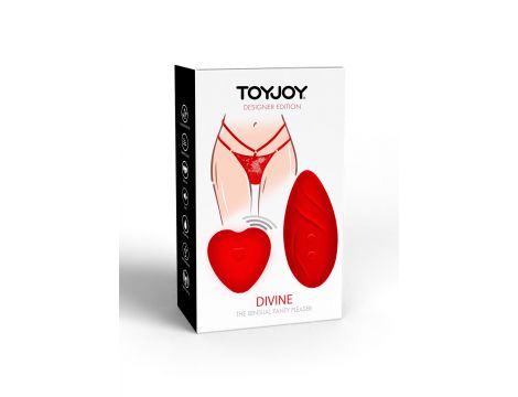 Wibrator do majtek ToyJoy Divine czerwony pilot USB - 2