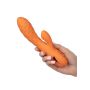 Wibrator króliczek Calexotics Newport Beach Babe pomarańczowy USB 21.5 cm - 4