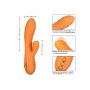 Wibrator króliczek Calexotics Newport Beach Babe pomarańczowy USB 21.5 cm - 7