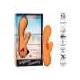Wibrator króliczek Calexotics Newport Beach Babe pomarańczowy USB 21.5 cm - 8