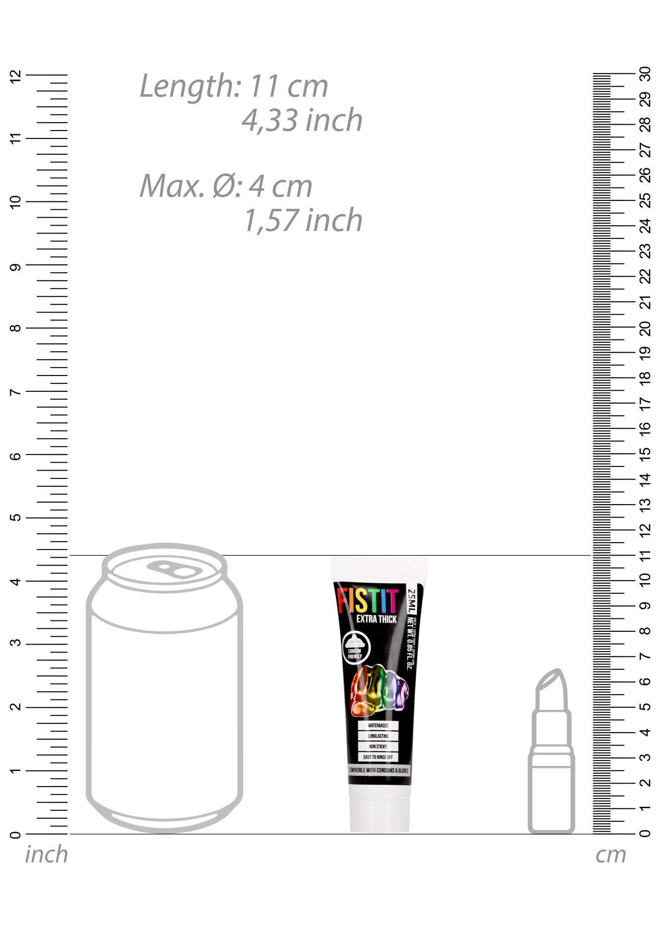 extra thick lubricant - rainbow - 0.8 fl oz / 25 ml