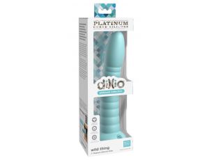 Dildo silikonowe Dillio Platinum Wild Thing turkusowe 19,7 cm