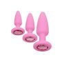 Zestaw biżuterii analnej Crystal Booty Kit Calexotics różowy - 2