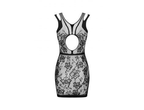 Czarna minisukienka siateczkowa Obsessive S/M/L - 6