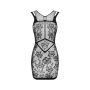 Czarna minisukienka siateczkowa Obsessive S/M/L - 6