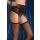 Pończochy do pasa Gabriella Vintage czarne M/L