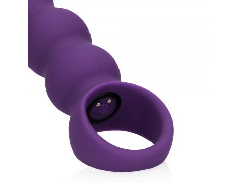 Wibrator analny Loveline silikonowy fioletowy 10 trybów - 8