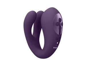 Yoko - Triple Action Vibrator Dual Prongs with Clitoral Pulse Wave