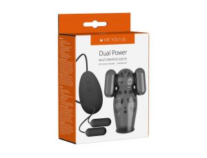 Masturbator wibrujący Me You Us Dual Power