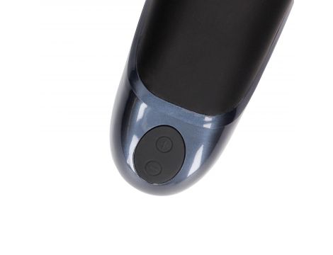 Wibrujący masturbator Loveline silikonowy czarny 7,5 cm - 7
