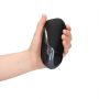 Wibrujący masturbator Loveline silikonowy czarny 7,5 cm - 5