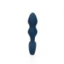 Korek analny silikonowy Loveline łezkowaty duży niebieski 12 cm - 8