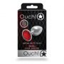 Korek analny z okrągłym klejnotem Ouch mały 6 cm - 2