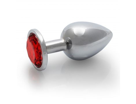 Aluminiowy korek analny z klejnotem Ouch średni 7 cm - 6